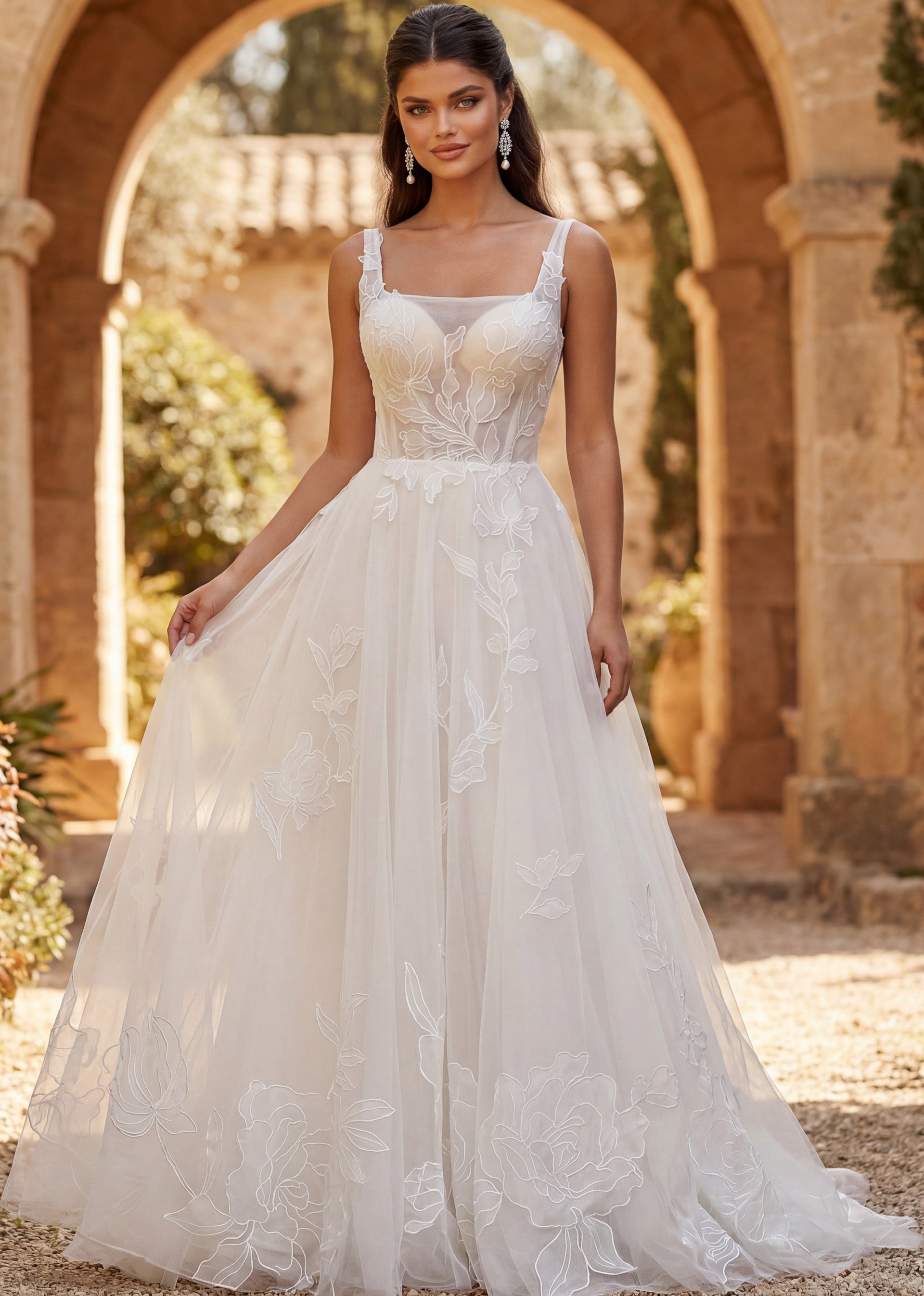 Sweetheart Floor-Length Tulle Wedding Ball Gown Jovani JB49761