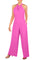Jumpsuit Long Formal Prom Jumpsuit Neon Pink
