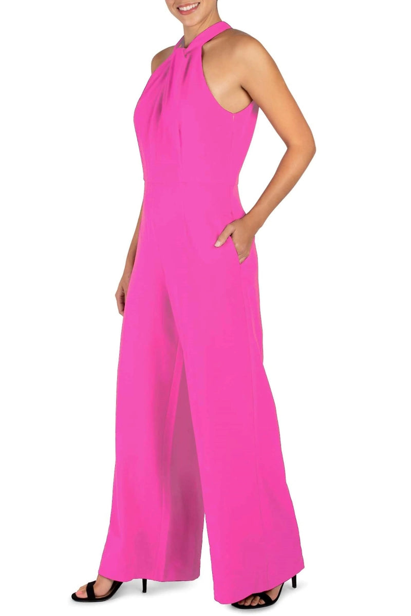 Jumpsuit Long Formal Prom Jumpsuit Neon Pink