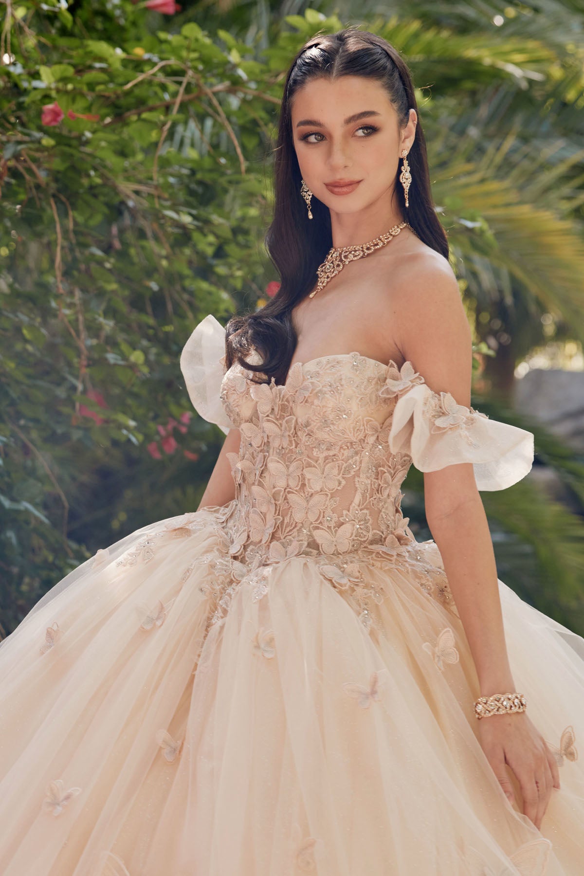 Juliet JT1448J Sweet 16 Long Ball Gown Quinceanera Dress