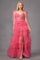 Prom Dresses Tiered Ruffle Skirt Long Formal Prom Gown Fuchsia
