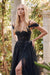 Prom Dresses Sparkle Skirt Long Formal Prom Gown Black