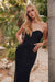 Prom Dresses Long Fitted Rhinestone Prom Gown Black