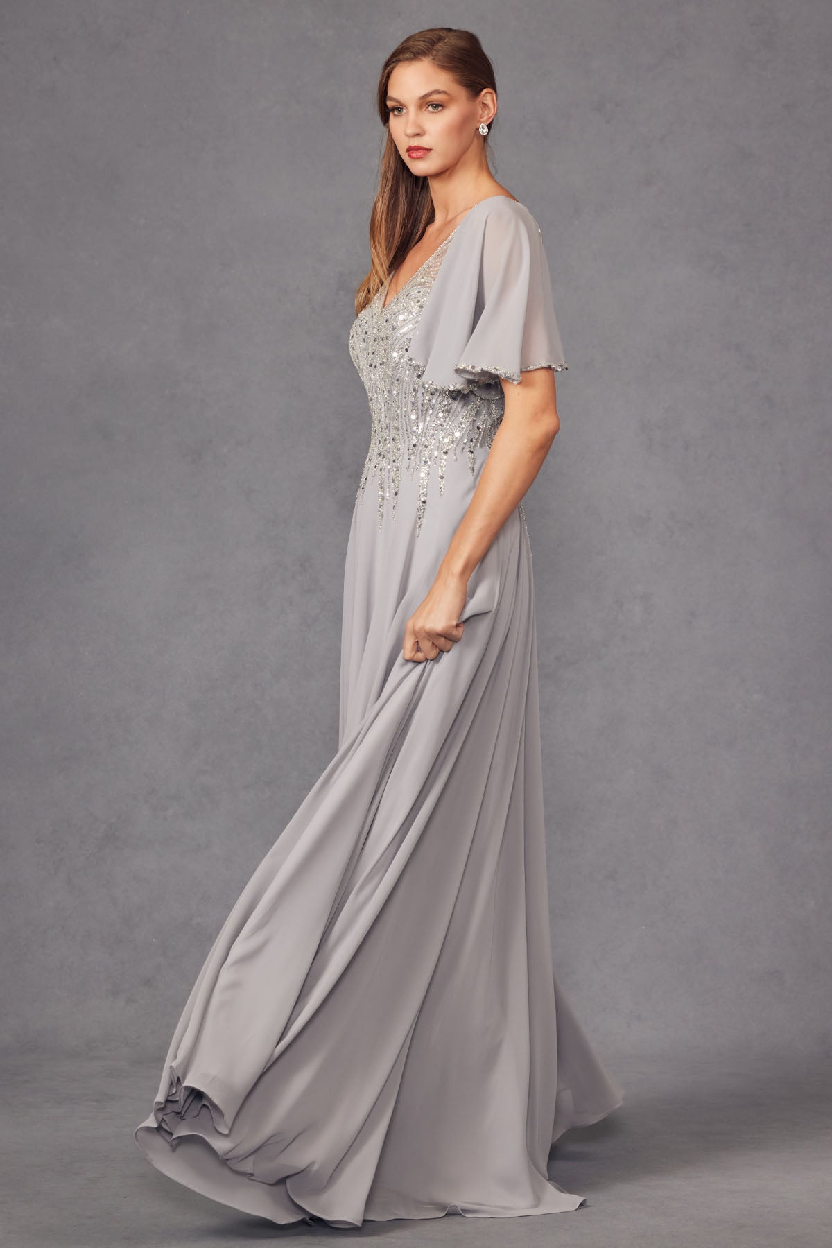 Mother of the Bride Dresses Long Formal Mother of The Bride Dress Silver