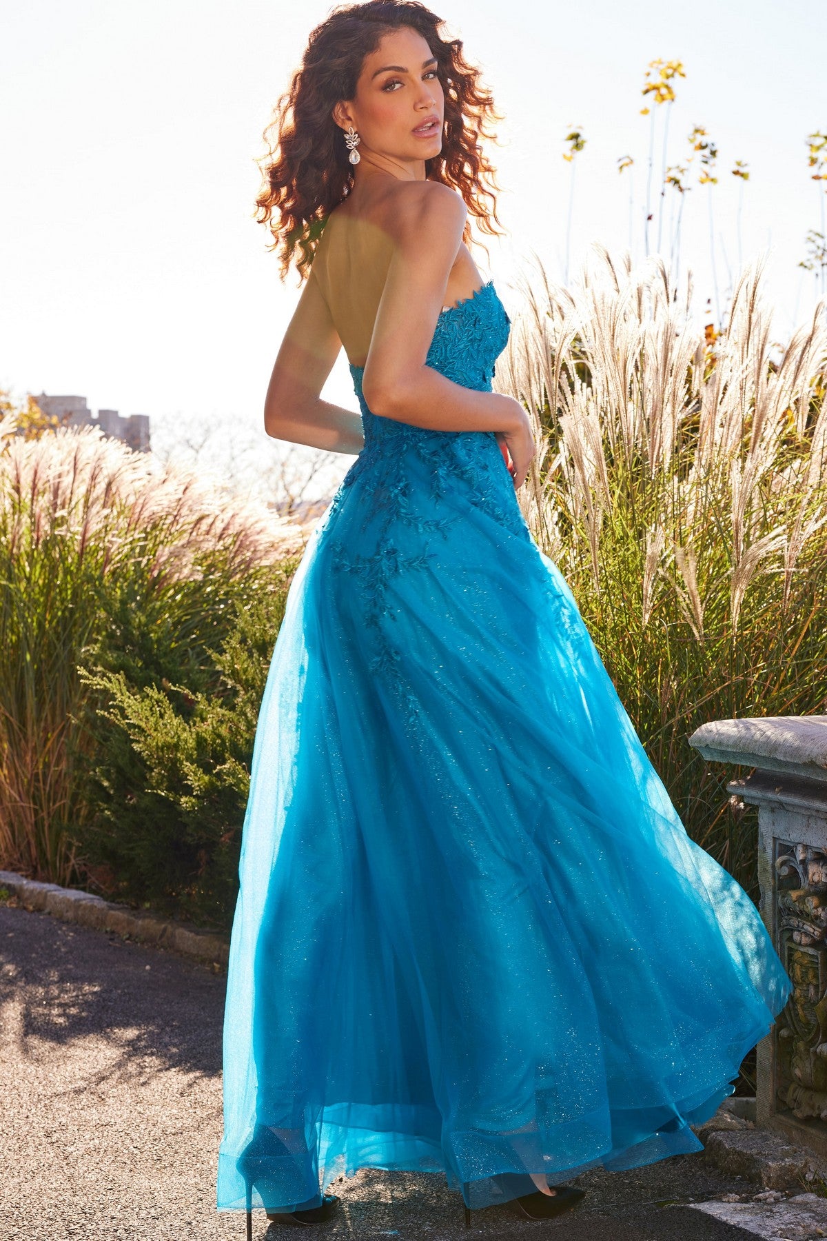 Prom Dresses Prom A Line Long Formal Prom Dress Turquoise