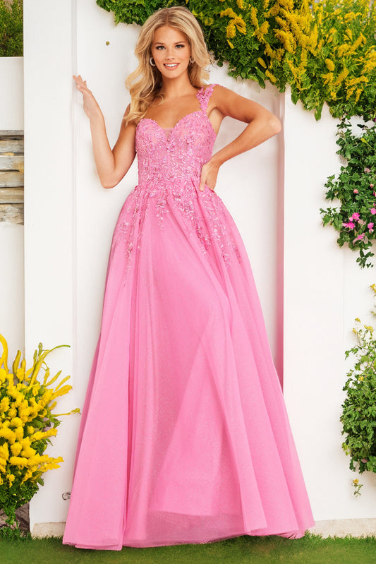 Prom Dresses Long Formal A Line Beaded Prom Dress Fuchsia