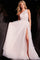 Prom Dresses Beaded Long Formal A Line Prom Dress Pink