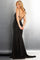 Prom Dresses Beaded Long Formal Mermaid Fit Slit Prom Dress Black