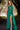 Prom Dresses Glitter Long Fitted Formal Overskirt Prom Dress Emerald