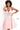 Cocktail Dresses A Line Short Beaded Lace Cocktail Dress Pink