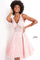Cocktail Dresses A Line Short Beaded Lace Cocktail Dress Pink