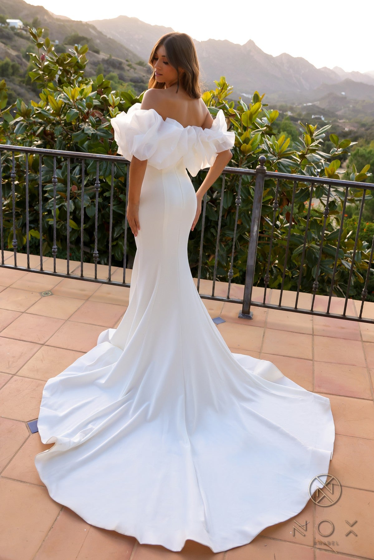 fitted lace wedding dress The Margaret Dress by Lauren Elaine Bridal