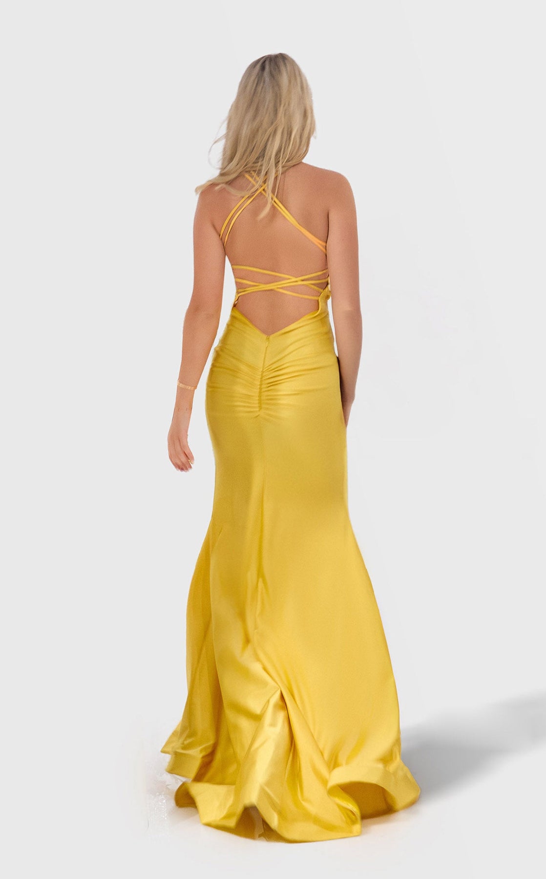 Prom Dresses Evening Long Formal Mermaid Prom Dress Yellow