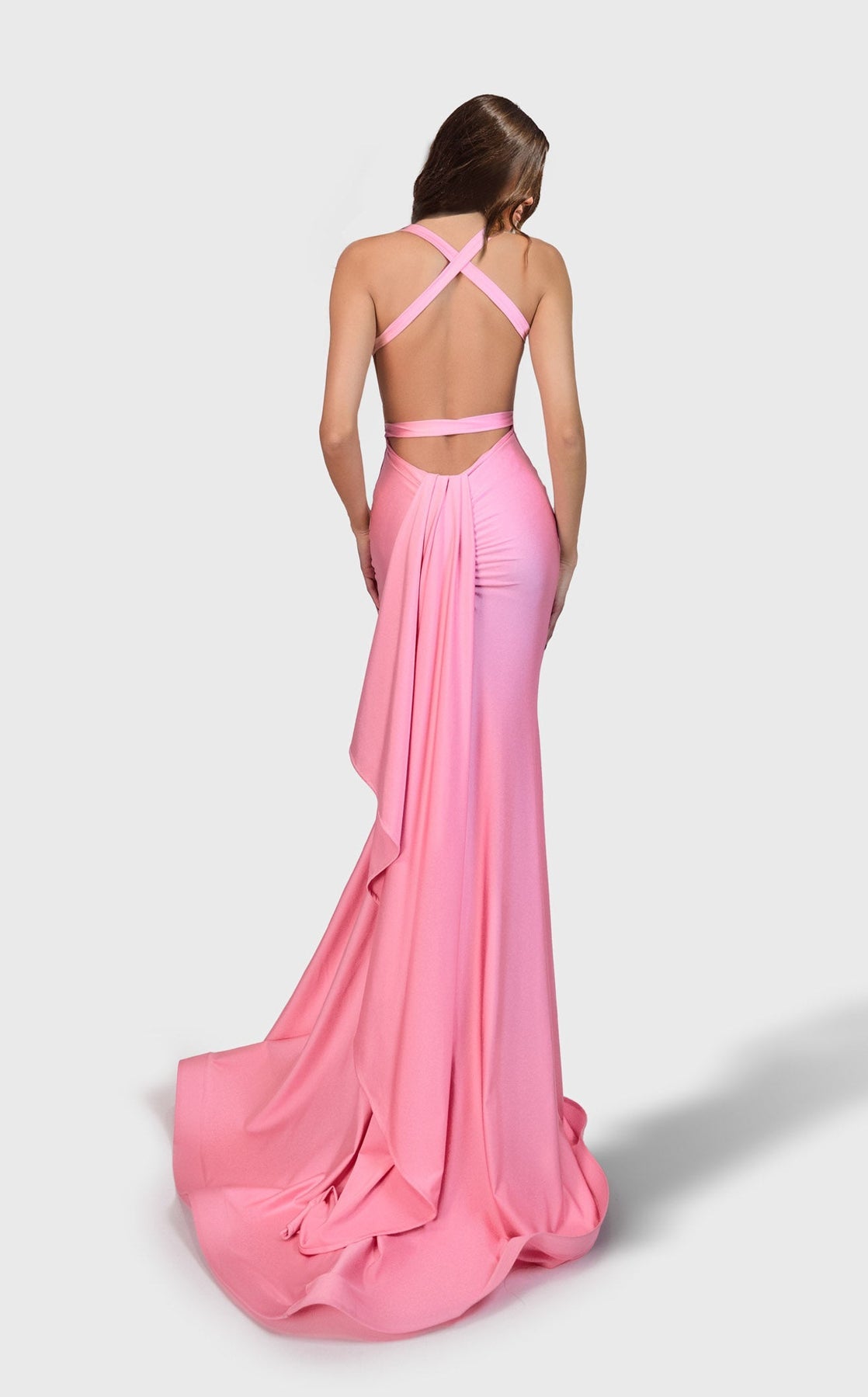 Prom Dresses Fitted Formal Long Prom Dress Light Pink