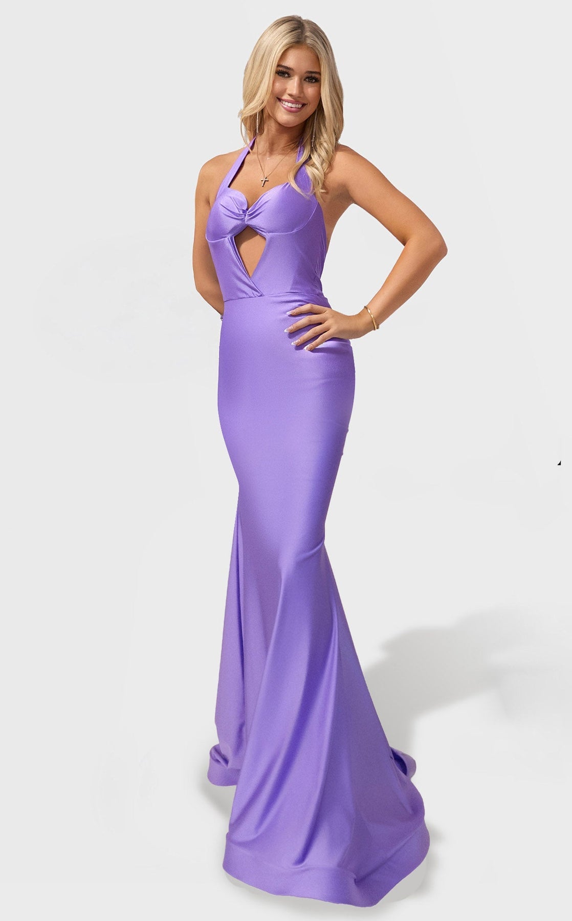 Prom Dresses Fitted Formal Evening Long Prom Dress Orchid