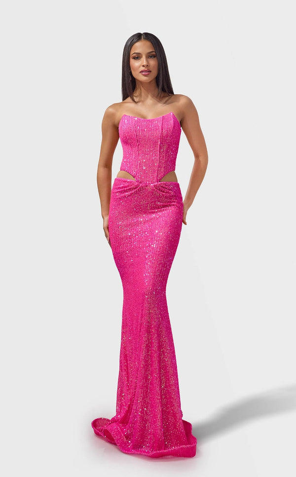 Jessica Angel 2770 Long Formal Sequin Evening Prom Dress