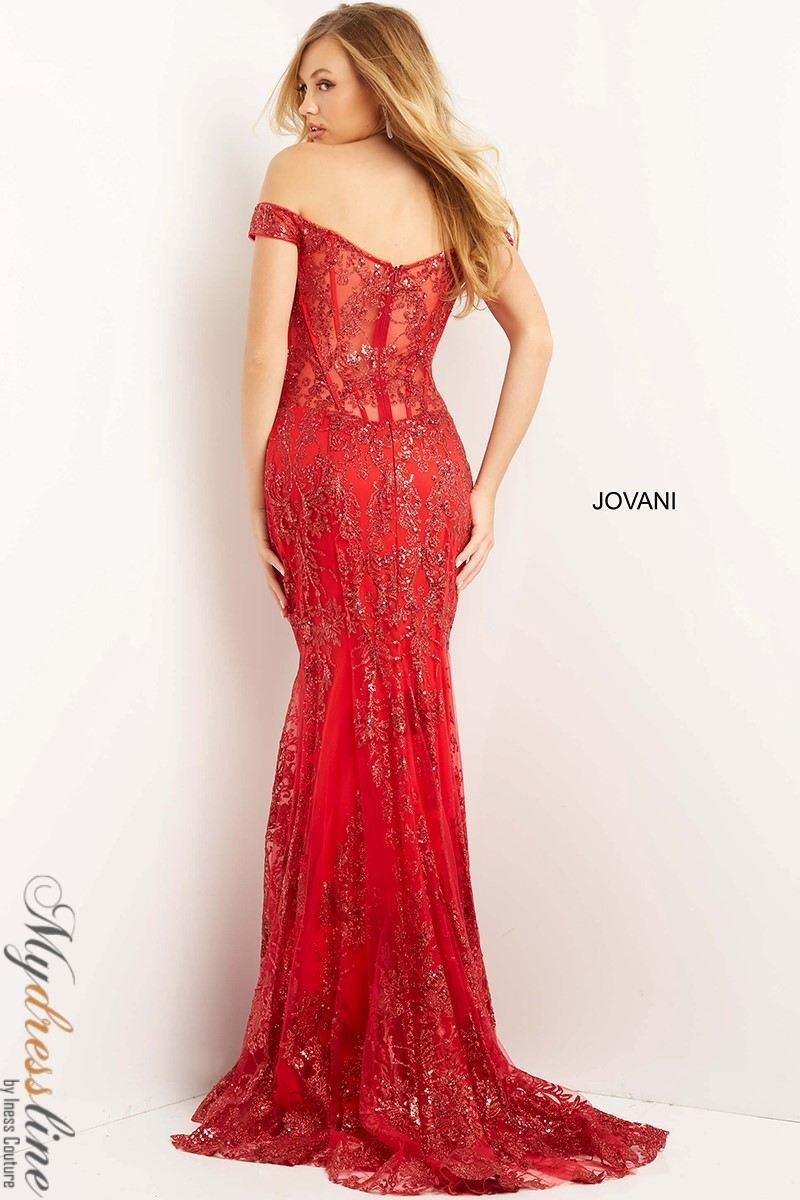 Prom Dresses Long Off Shoulder Mermaid Prom Gown Red