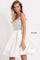 Cocktail Dresses Prom Short Pleated Sequin Homecoming Girls Dresses Off White