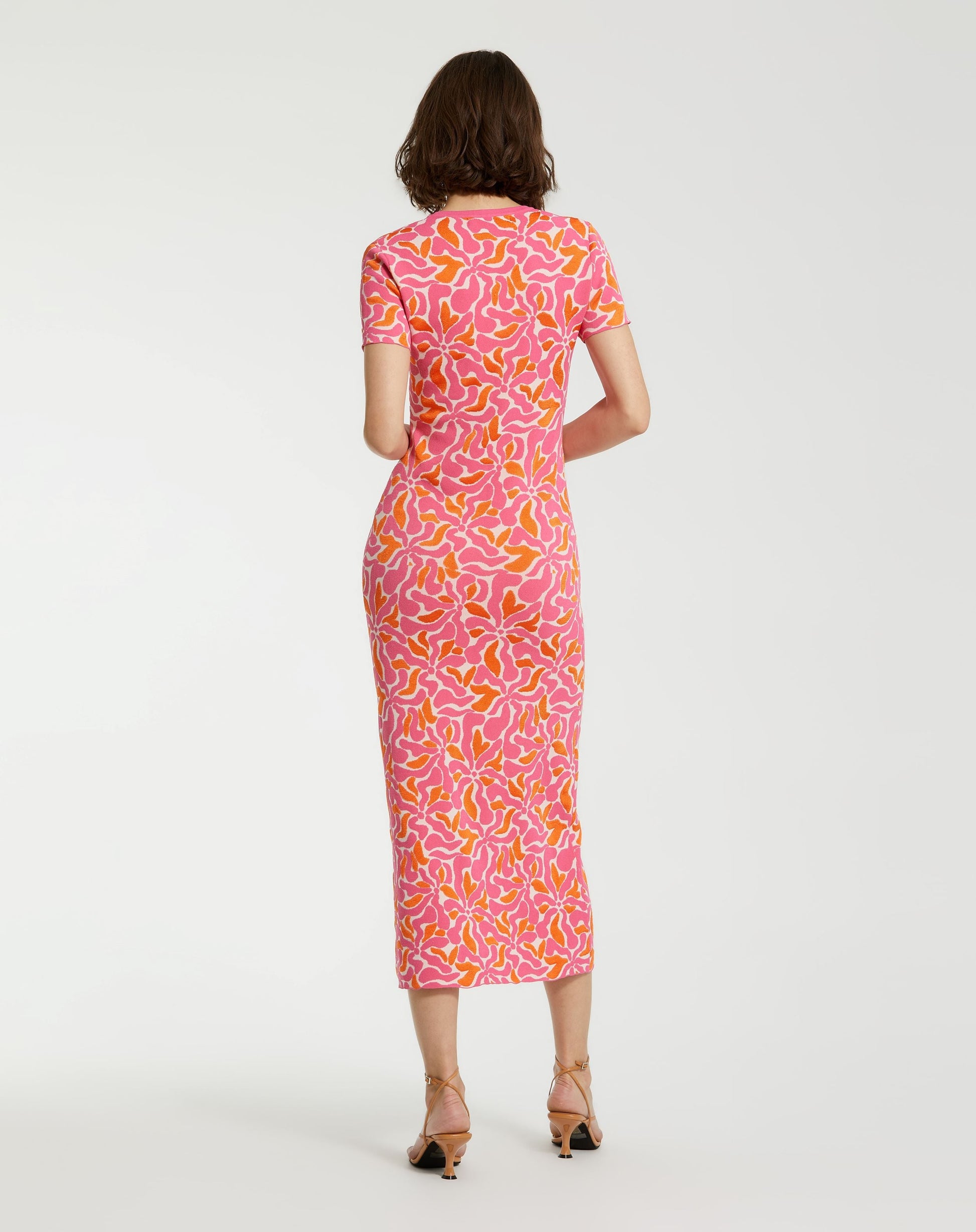 Mac Duggal K10045 Floral Long Knitted Maxi Dress