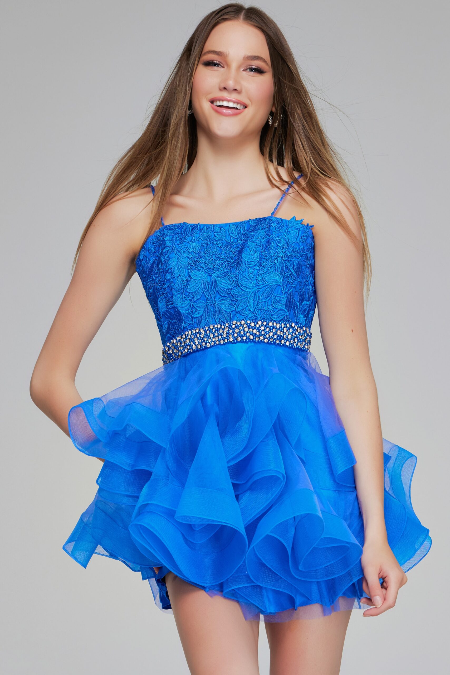 Prom Dresses Homecoming Short Beaded Cocktail Girls Dresses Cobalt