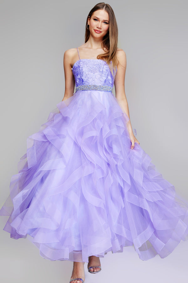 Jovani K23519 Prom Ball Gown Beaded Long Girls Dresses