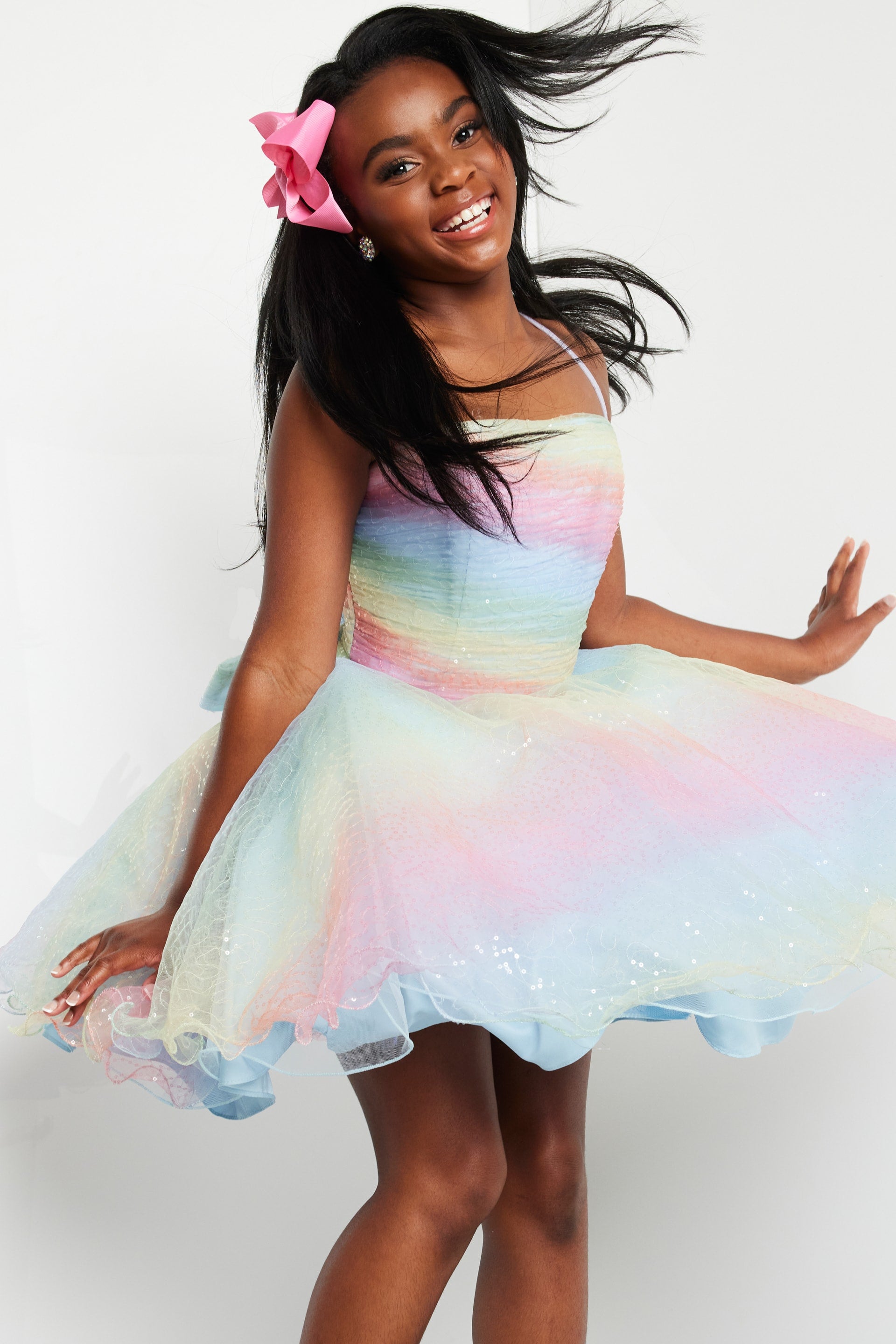 Strapless Mini Tulle Homecoming Fit & Flare Jovani K36535
