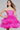 Cocktail Dresses Beaded Homecoming Short Ruffle Mini Girls Dresses Hot Pink