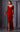 Formal Dresses Fitted Slit Formal Long Sleeve Evening Dress Red