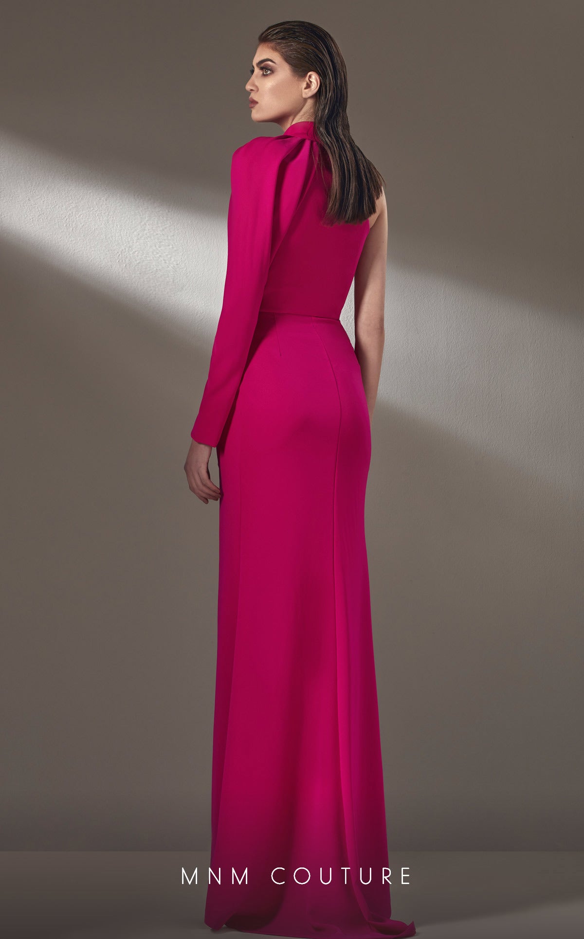 MNM Couture K3892 Long Formal Fitted Slit Evening Dress