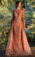 Formal Dresses Long Beaded Fitted Overskirt Formal Evening Dress  Pink