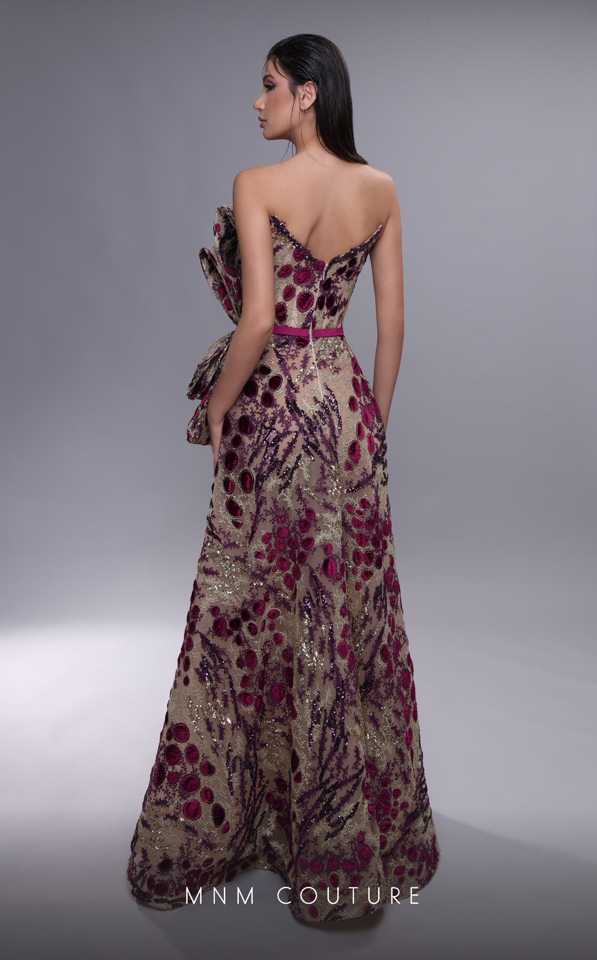 MNM Couture K4078 Long Formal Beaded A Line Evening Dress