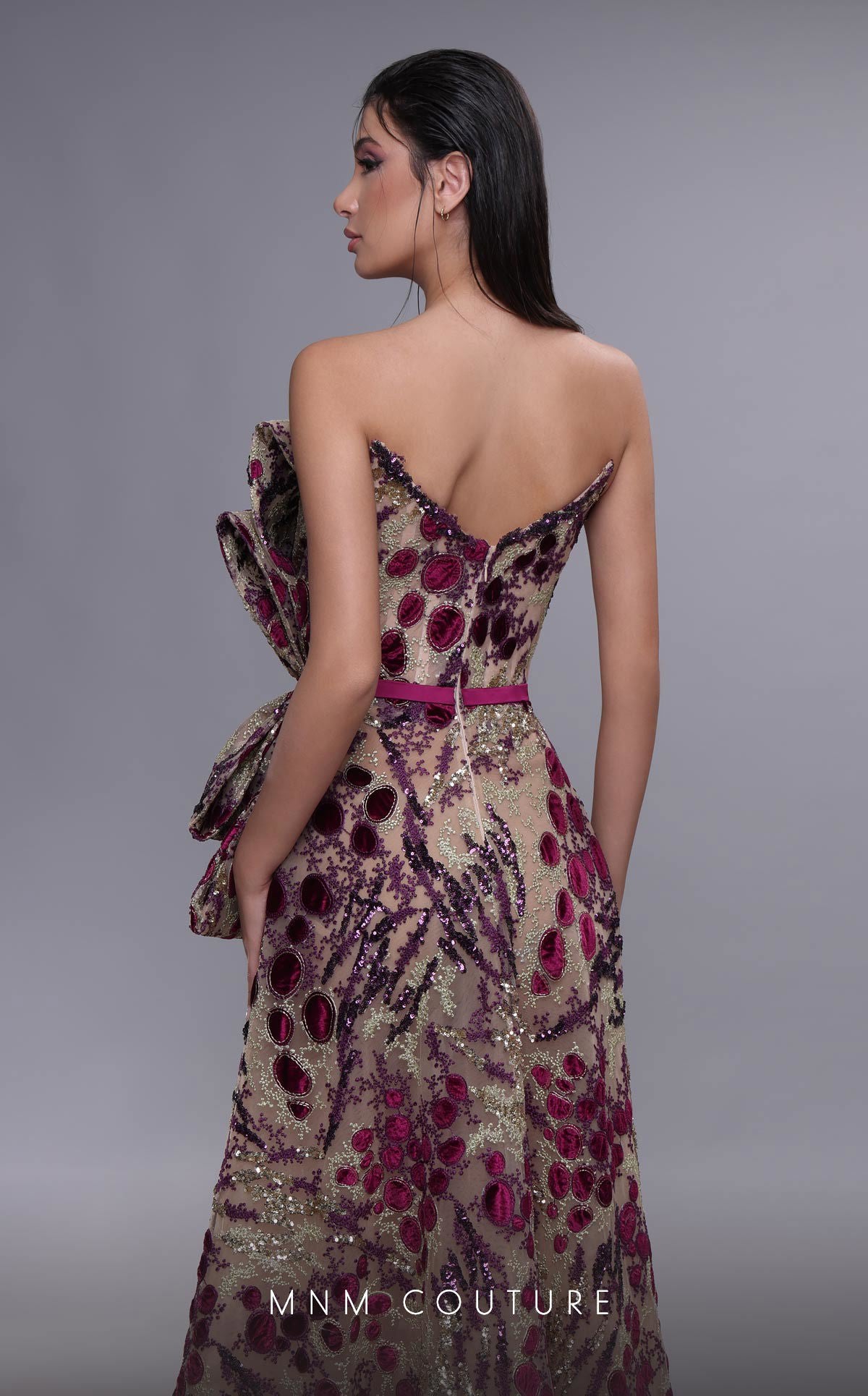 MNM Couture K4078 Long Formal Beaded A Line Evening Dress