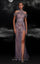 Formal Dresses Beaded Formal Long Fitted Evening Dress Purple