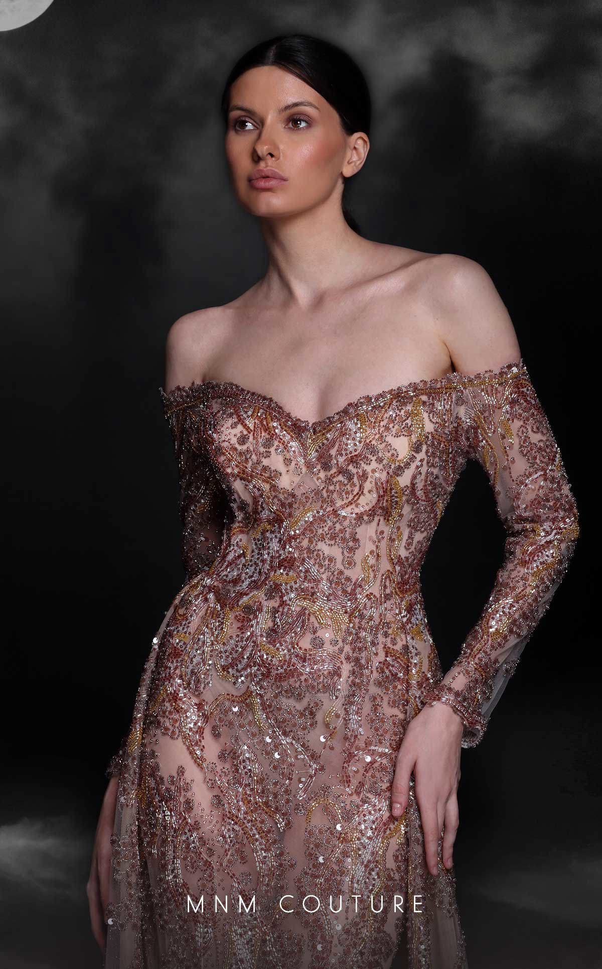 Formal Dresses Fitted Long Formal Evening Dress Beige