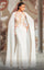 Formal Dresses Fitted Mermaid Long Floral Applique Evening Formal Dress White
