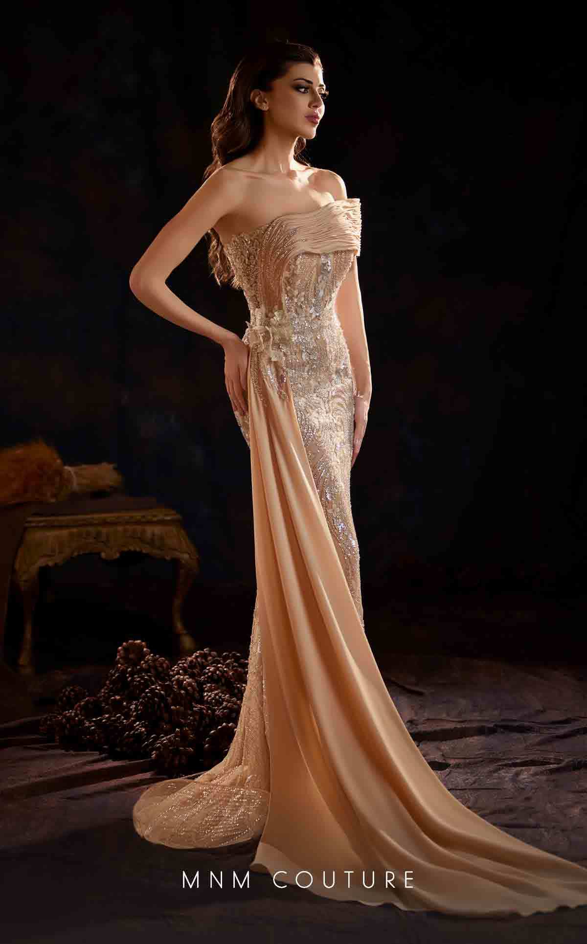 MNM Couture K4206 Fitted Long Formal Beaded Overskirt Prom Dress The Dress Outlet MNM Couture K4206 Fitted Long Formal Beaded Overskirt Prom Dress The Dress Outlet