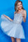 Prom Dresses A Line Homecoming Beaded Sequin Girls Dresses White/Silver