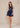 Cocktail Dresses Short  A Line Tiered Cocktail Dress Navy Blue