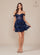 Cocktail Dresses Short A Line Sequin Cocktail Dress Navy Blue