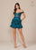 Cocktail Dresses Short A Line Sequin Cocktail Dress Teal