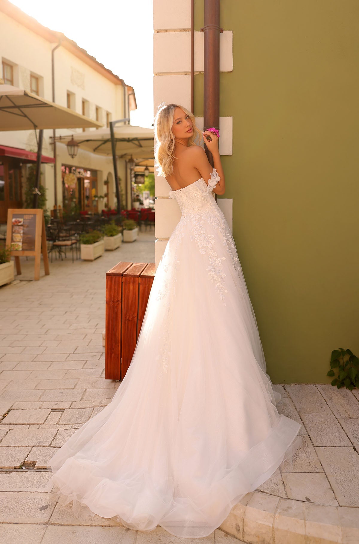 Wedding Dresses Floral Lace Ball Gown Long Bridal Wedding Dress Amarra 84395 Ivory/Ivory