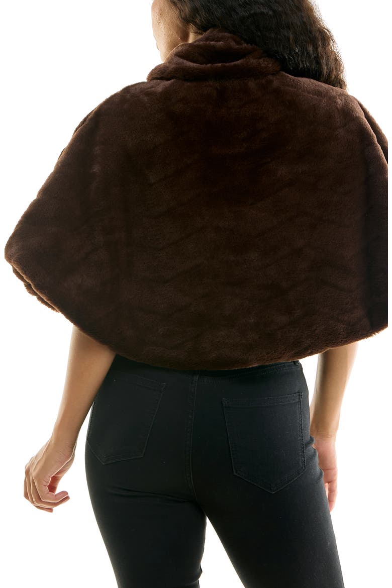 Faux Fur Capelet Bolero Nina Leonard L4451AF