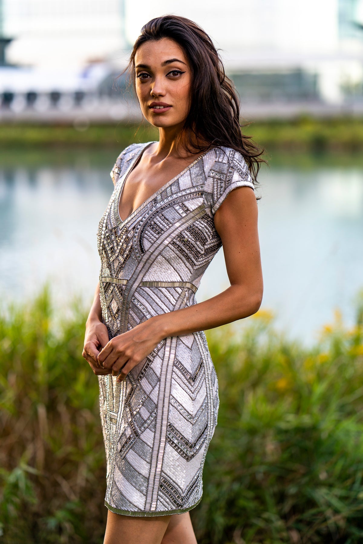 Lara Dresses 29909 Sequin Short Mini Cocktail Dress