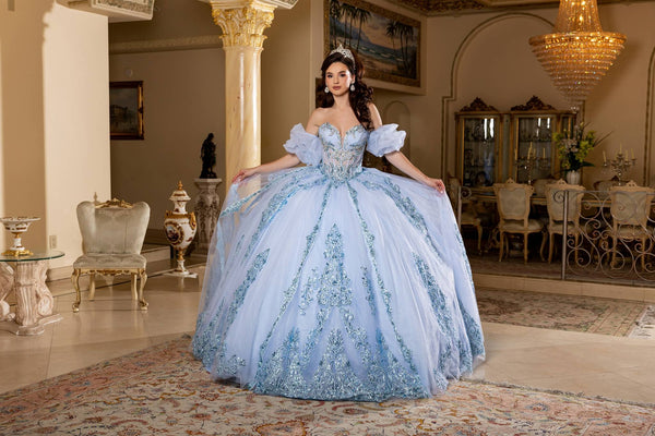 Sweetheart Floor-Length Tulle Quinceañera Ball Gown May Queen LK290