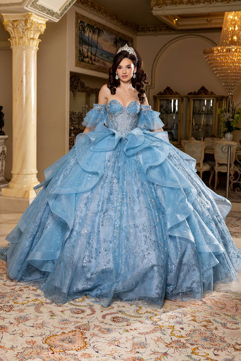 Sweetheart Tulle Quinceañera Ball Gown May Queen LK296 – The Dress Outlet