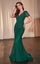 LaDivine CC4019 Long Beaded Fitted Formal Dress