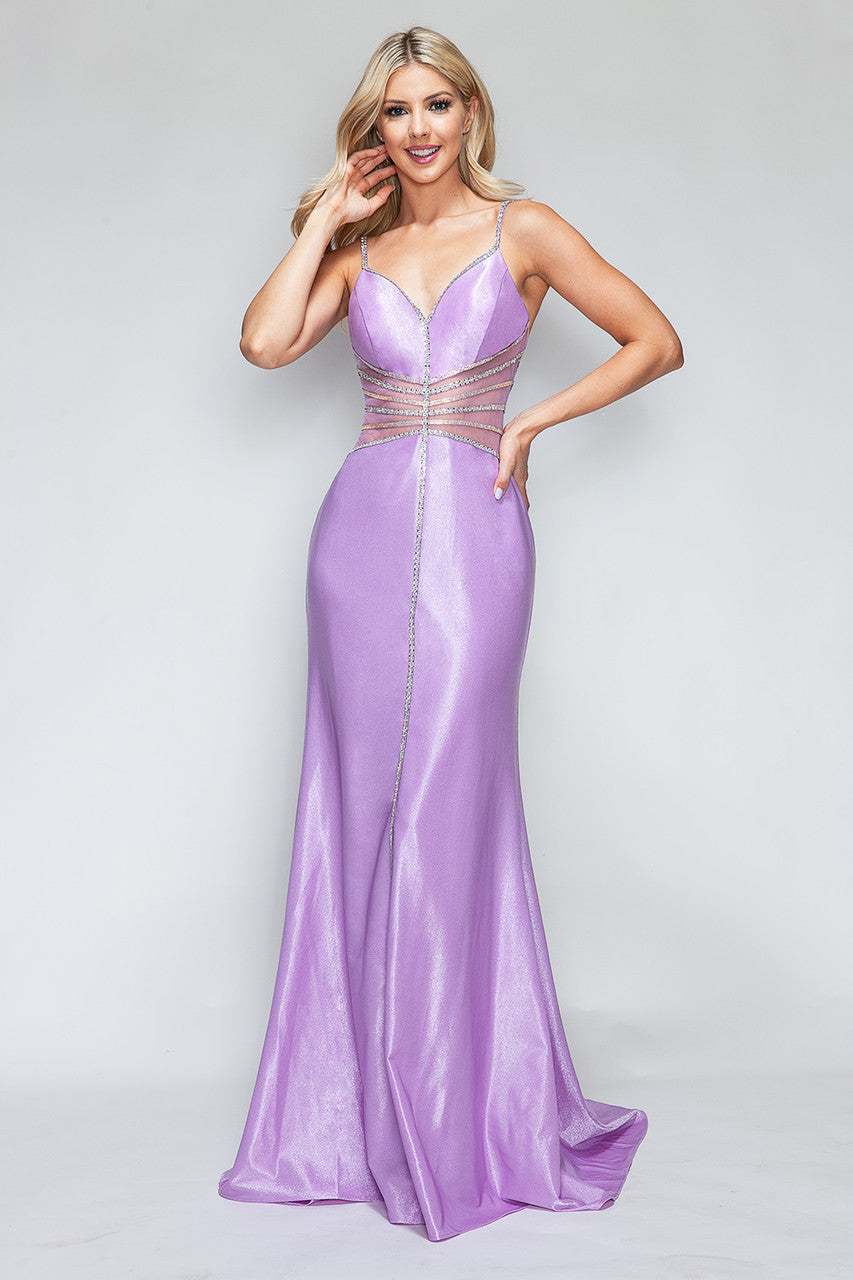 Prom Dresses Long Evening Formal Mermaid Prom Dress Lenovia 8344 Lilac-Sateen-8344-Fitted