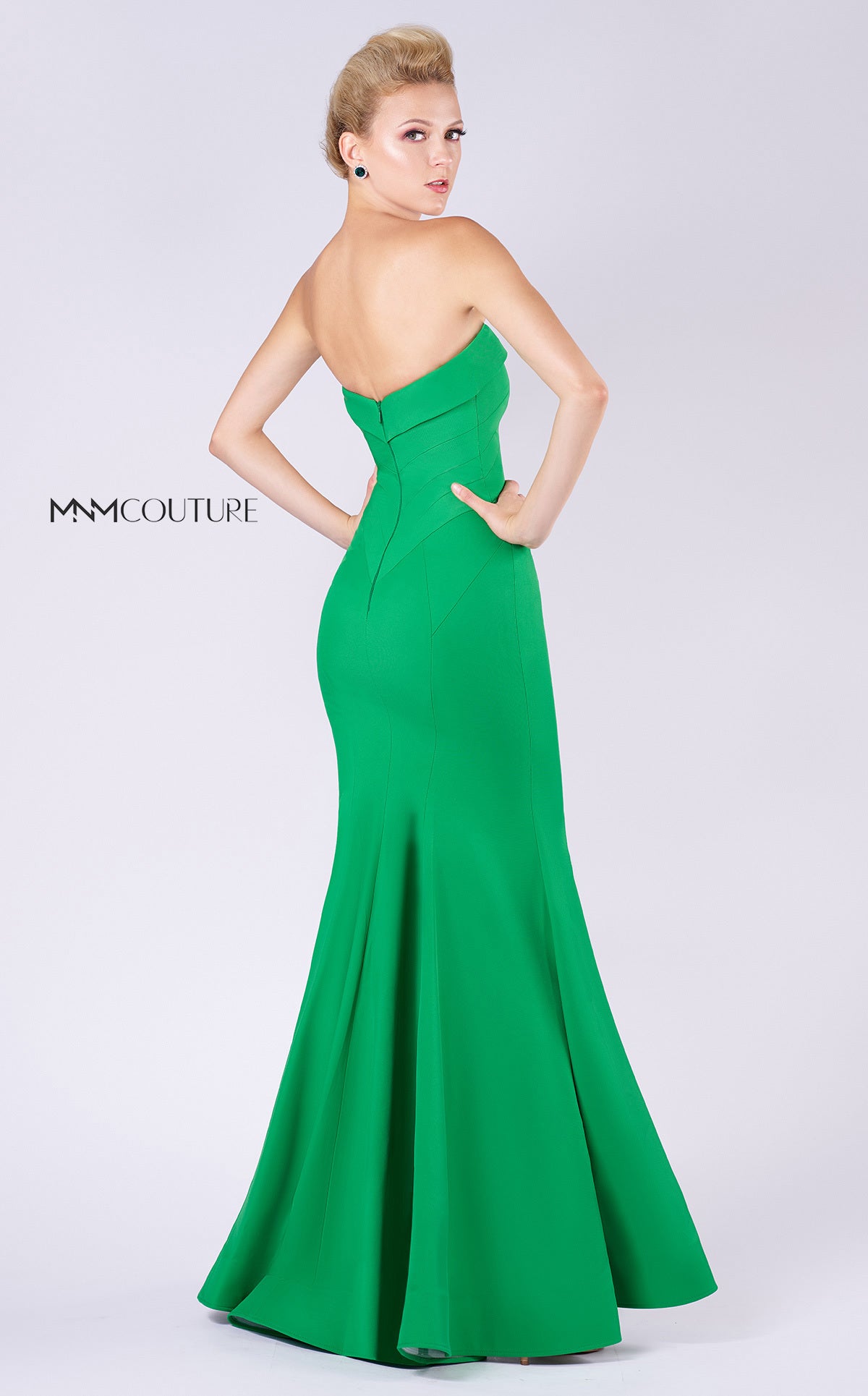 MNM Couture M0002 Long Mermaid Fit Evening Prom Dress