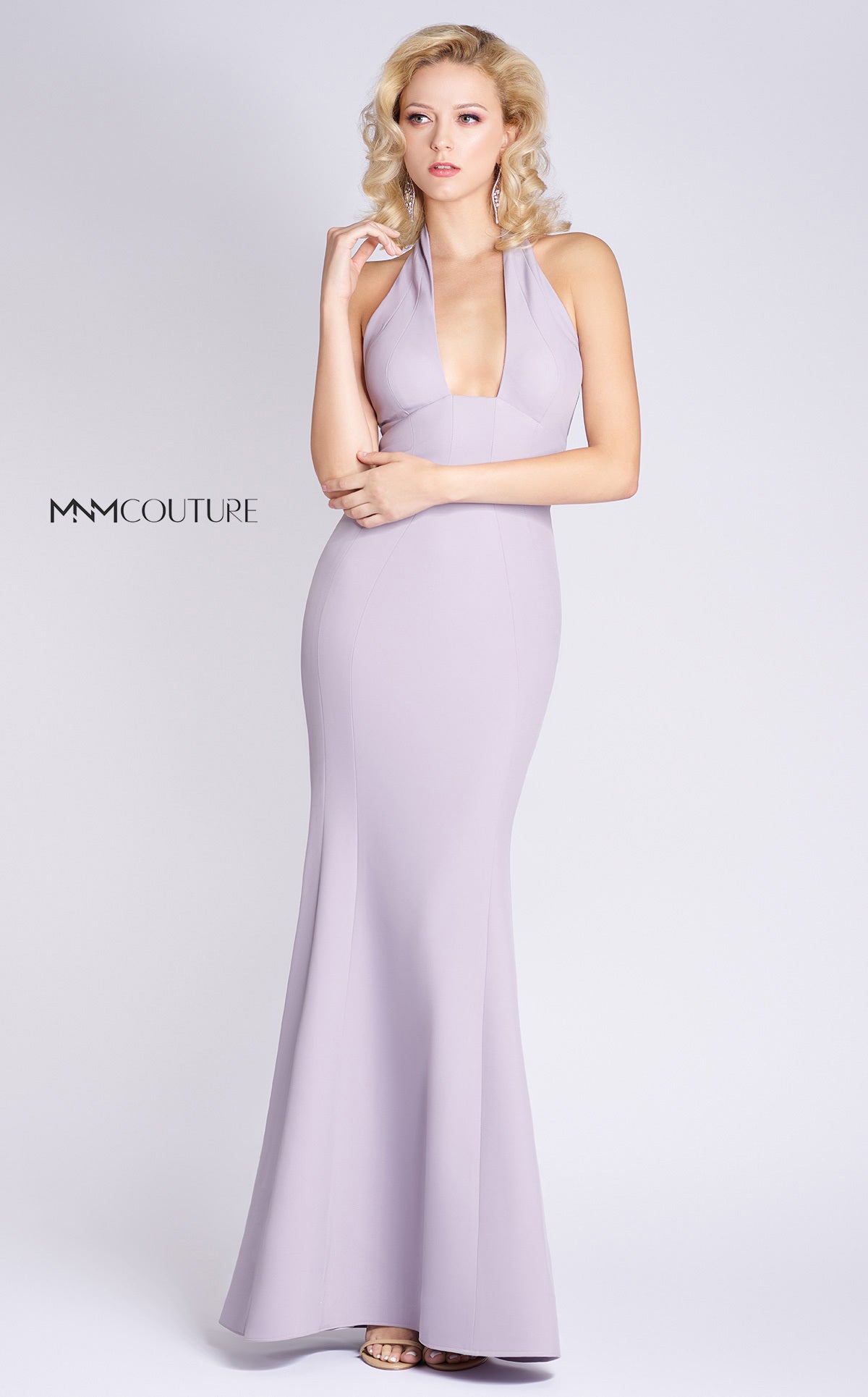 MNM Couture M0004 Long Mermaid Fit Formal Evening Prom Dress