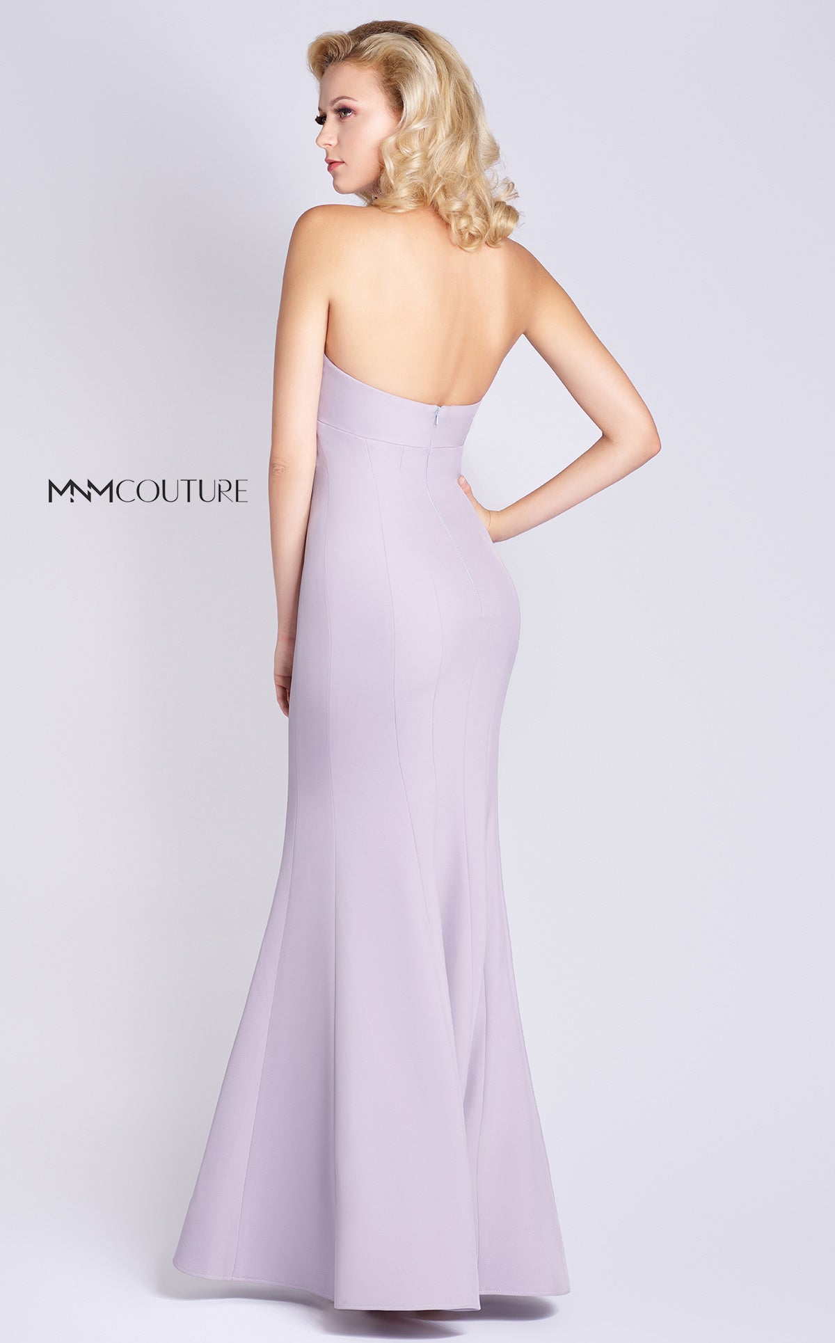 MNM Couture M0004 Long Mermaid Fit Formal Evening Prom Dress